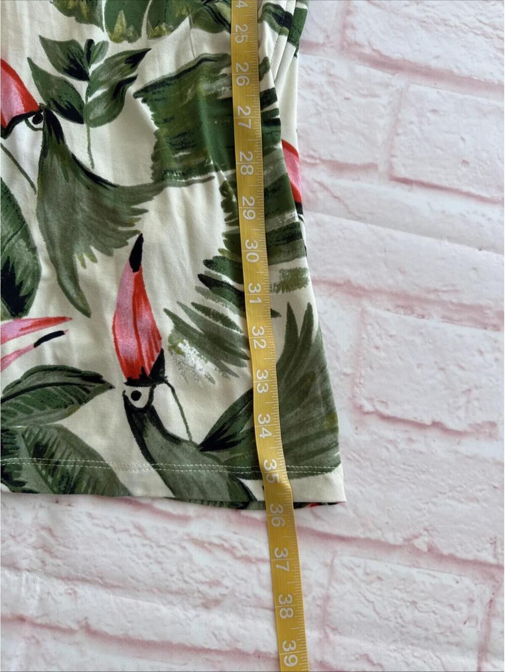 NWT Linea Donatella Tropical Palm Toucan  S/M Small Medium Robe - Picture 5 of 5